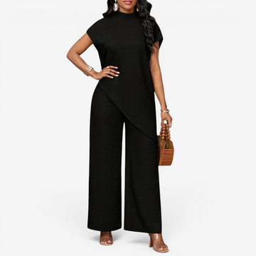 Women’s Stylish Round Neck Two-Piece Set