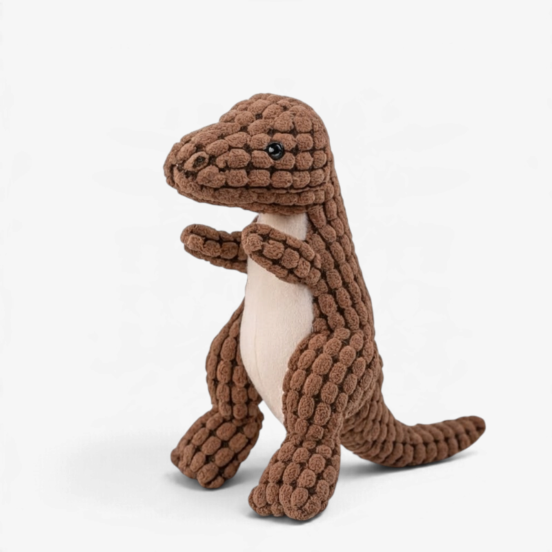 Pawrasaur - Plüss dinoszaurusz kutyajáték texturált felülettel