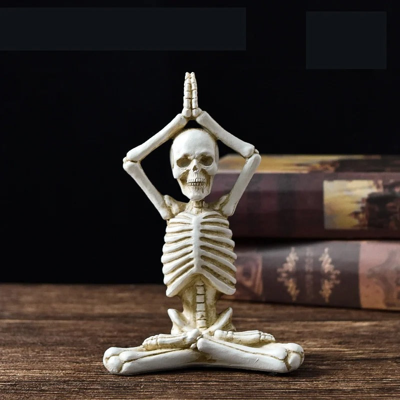 Spooky Skeleton Resin Figurine for Halloween