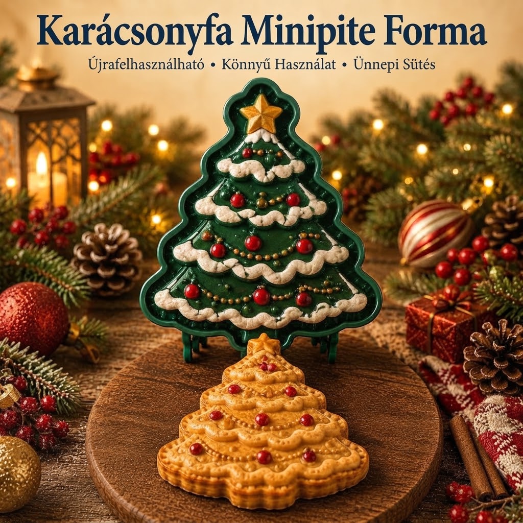 FestiveMold - Mini tortaforma 9 ünnepi mintával
