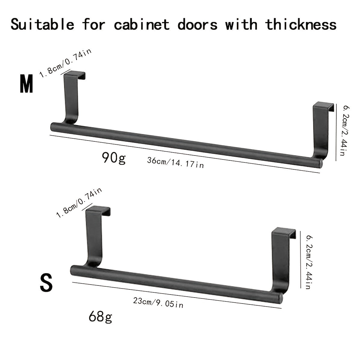 Raxel Over-the-Door Towel Holder – Space-Saving Stainless Steel Rack
