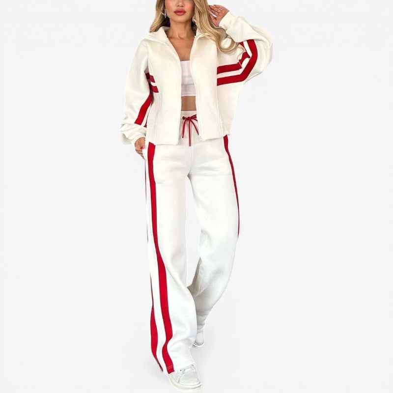 Women’s Two Piece Zip Jacket and Pants Set