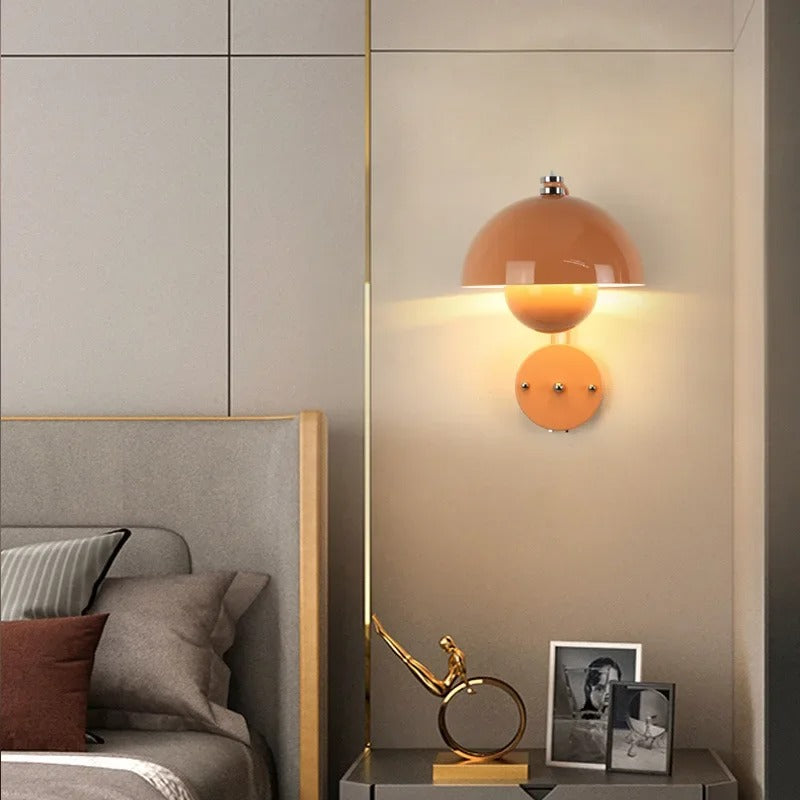 LumiShroom - Wall Light Mushroom-Inspired Design with Soft Ambient Glow | Elegant Minimalist Accent for Bedroom, Hallway, or Cozy Corner | Whimsical Decorative Lighting for Modern Interiors