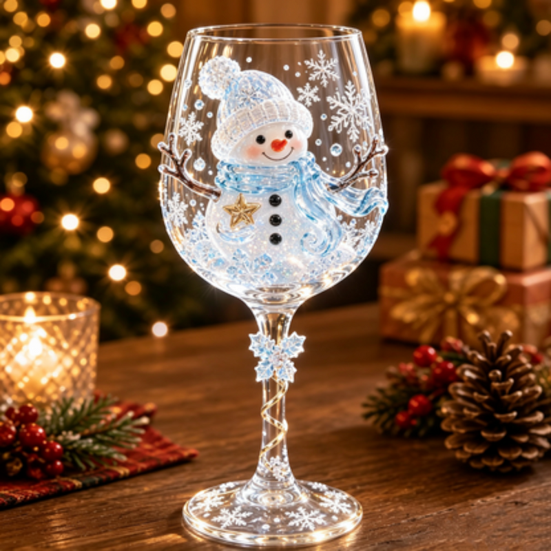 Festiglass - Karácsonyi üvegpohár készlet ünnepi mintákkal