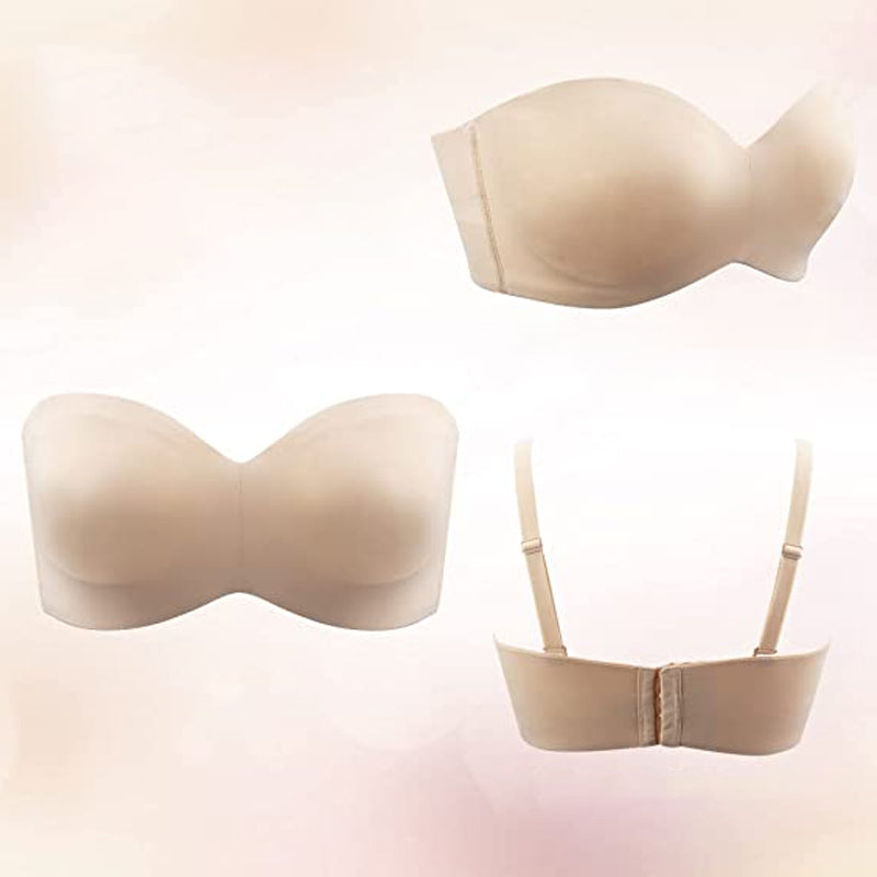 BareLisse - Női pánt nélküli bandeau melltartó levehető pántokkal