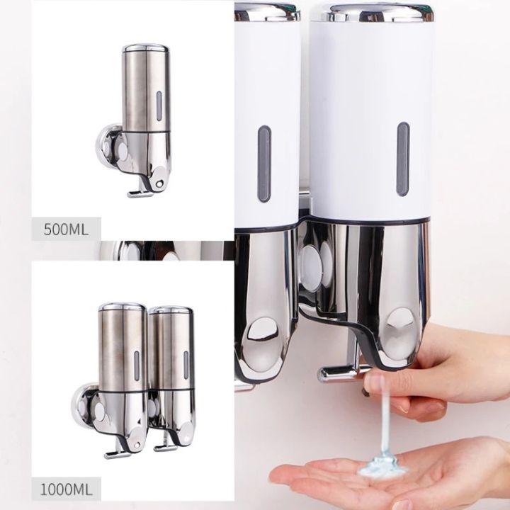 Luxora - Elegant Wall-Mounted Soap and Lotion Dispenser