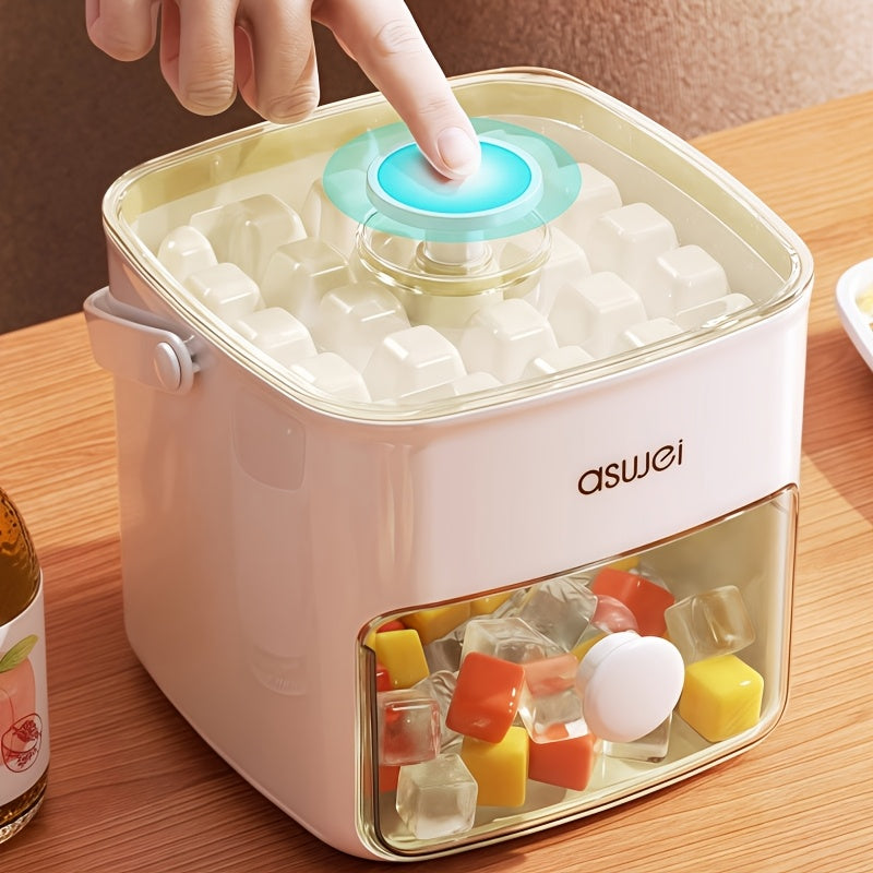 ChillMate - Ice Cube Storage and Dispenser Neat, Space-Saving Ice Organization | Easy-Access Pull-Out Drawer for Quick Ice Retrieval