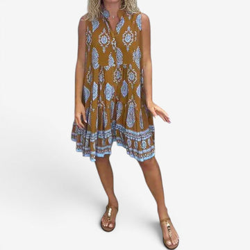Women’s Sleeveless Printed Mini Dress