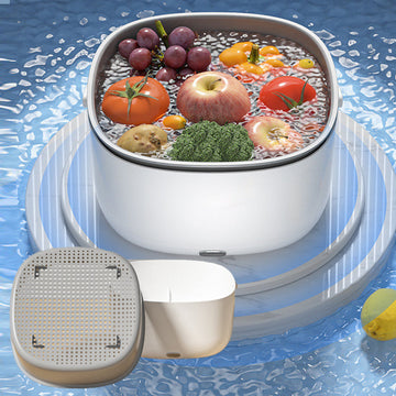 PureWash - Ultrasonic Multifunctional Produce Cleaner Chemical-Free Deep Cleaning for Fruits and Vegetables | Portable, Compact, and Easy-to-Use with One-Touch Operation