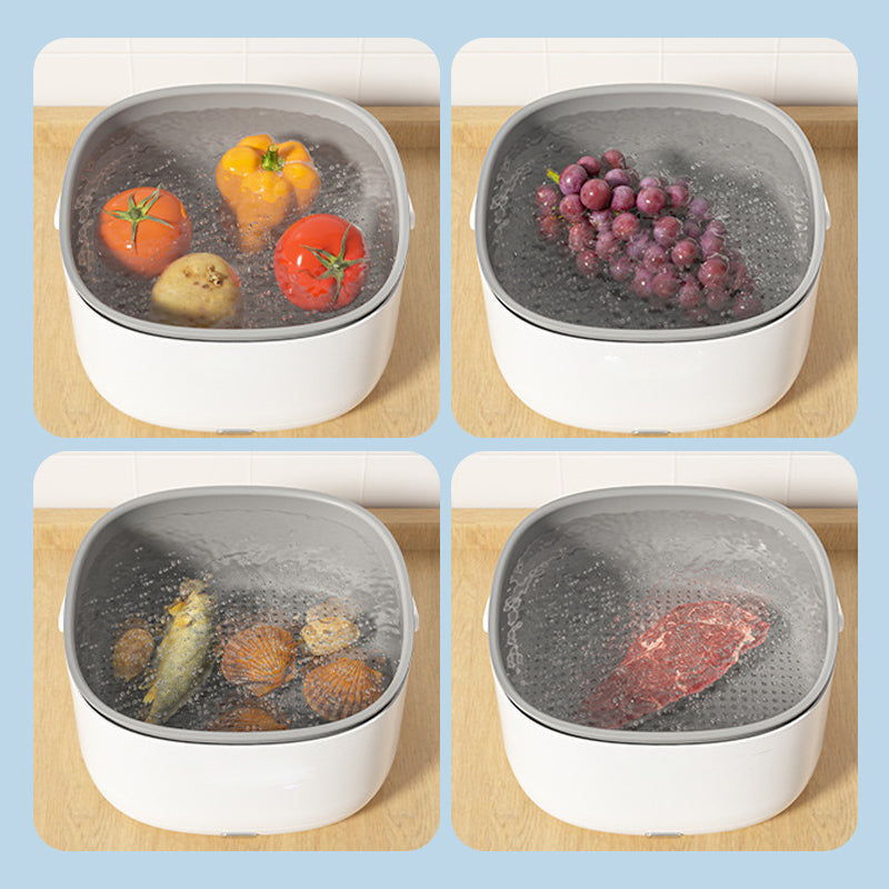 PureWash - Ultrasonic Multifunctional Produce Cleaner Chemical-Free Deep Cleaning for Fruits and Vegetables | Portable, Compact, and Easy-to-Use with One-Touch Operation