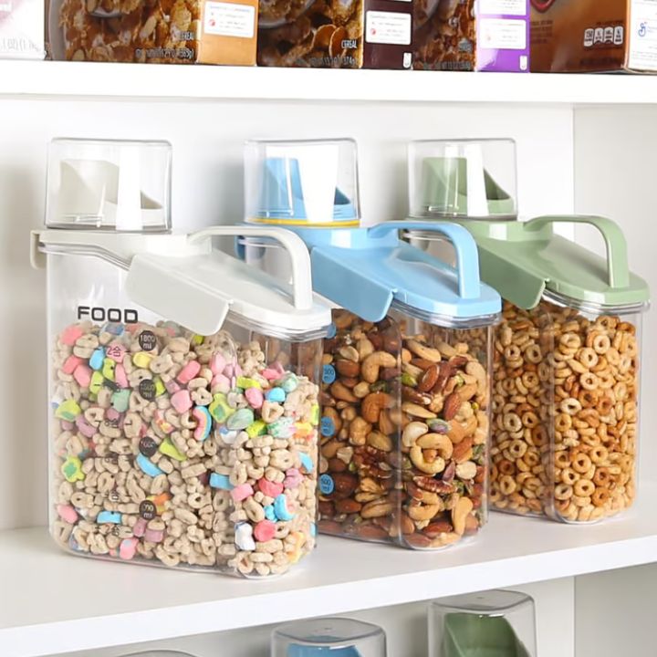 NeatStore - Smart Food Storage Containers Airtight, Stackable Design for Organized Pantry | Easy-Pour Spout for Mess-Free Dispensing | Durable, BPA-Free, and Food-Safe Storage Solution