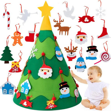 3D Frummies Felt Christmas Tree | Montessori DIY Christmas Tree Decoration with Children