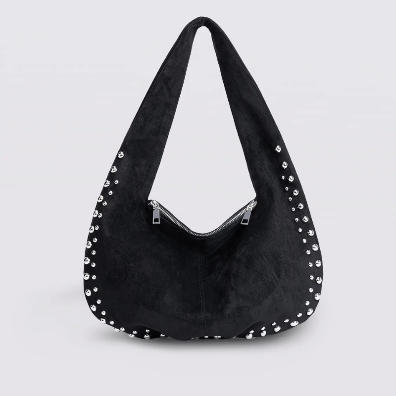 Women’s Shoulder Bag with Rivet Details