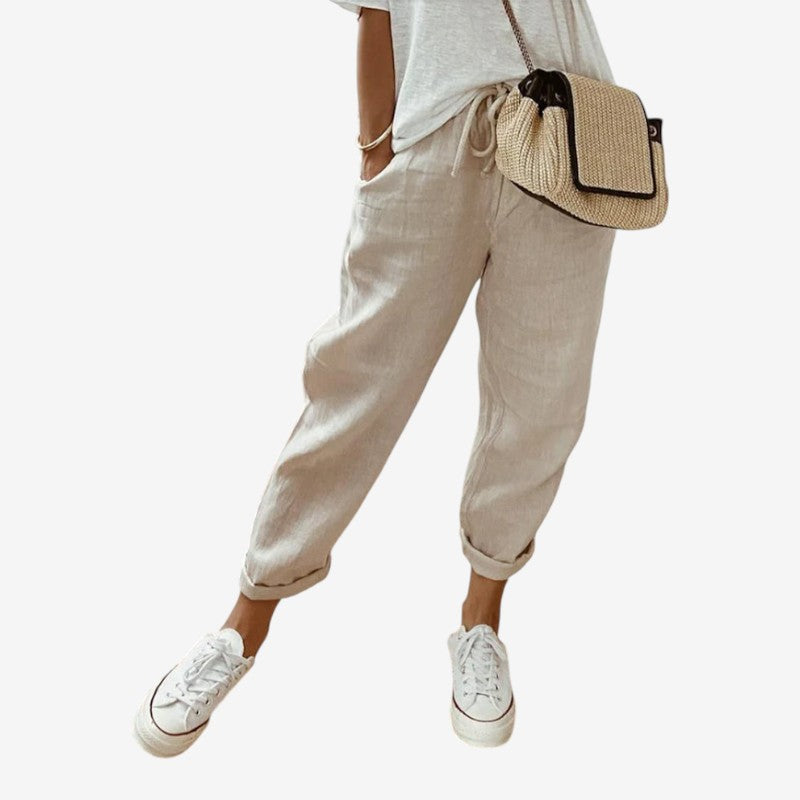 Women's Striped Loose Trousers