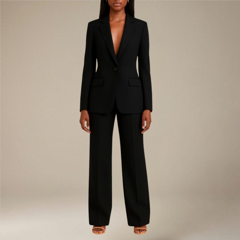 Tailored Blazer and Slim Pants Set