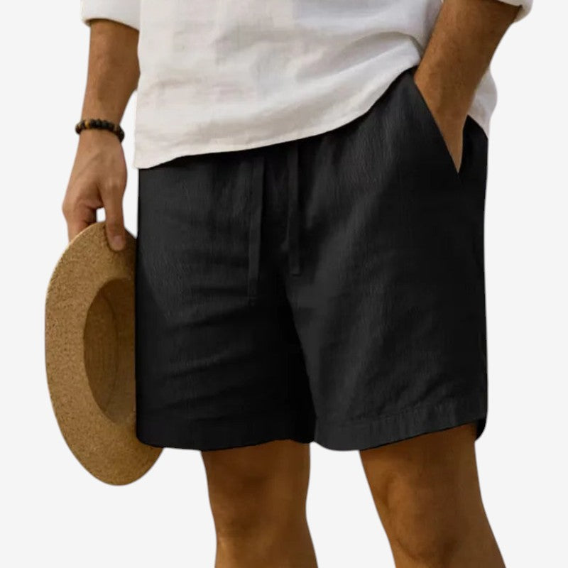Men's Casual Drawstring Shorts with Elastic Waistband
