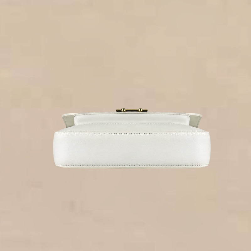 Structured Buckle Strap Crossbody Bag