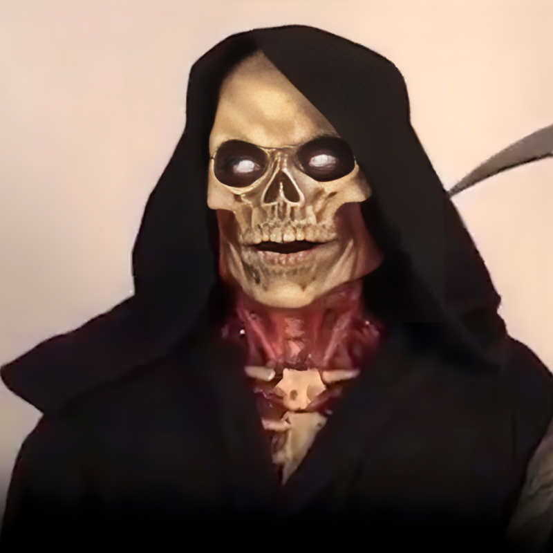 Halloween Skull Mask with Blood Effect