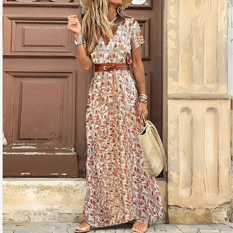 Women's Floral Short Sleeve Dress