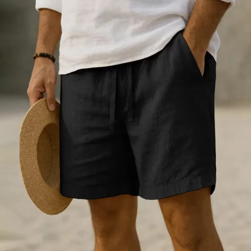 Men's Casual Drawstring Shorts with Elastic Waistband