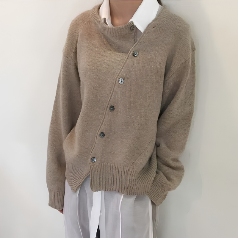 Chic Oversized Button-Up Cardigan for Women