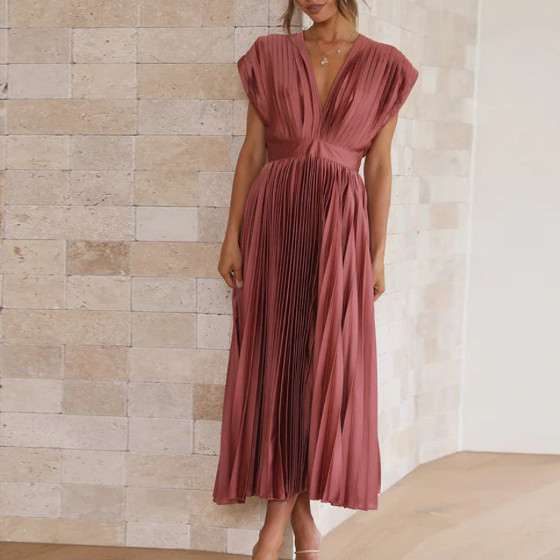 Sleeveless V-Neck Minimal Dress