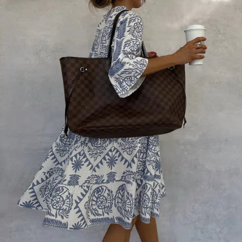 Women’s Patterned Long Sleeve Mini Dress