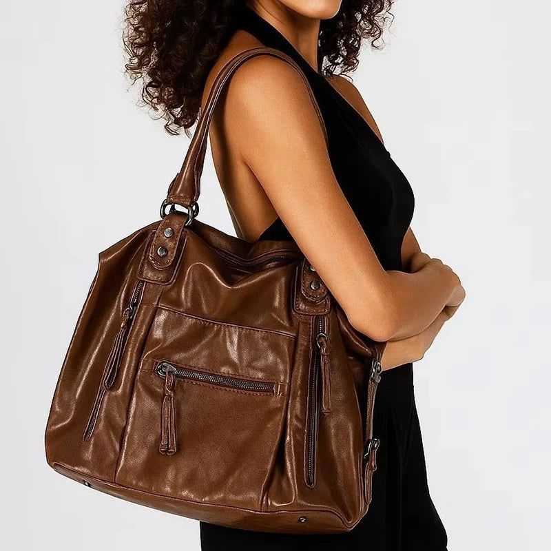 Women’s Multi-Zip Shoulder Bag