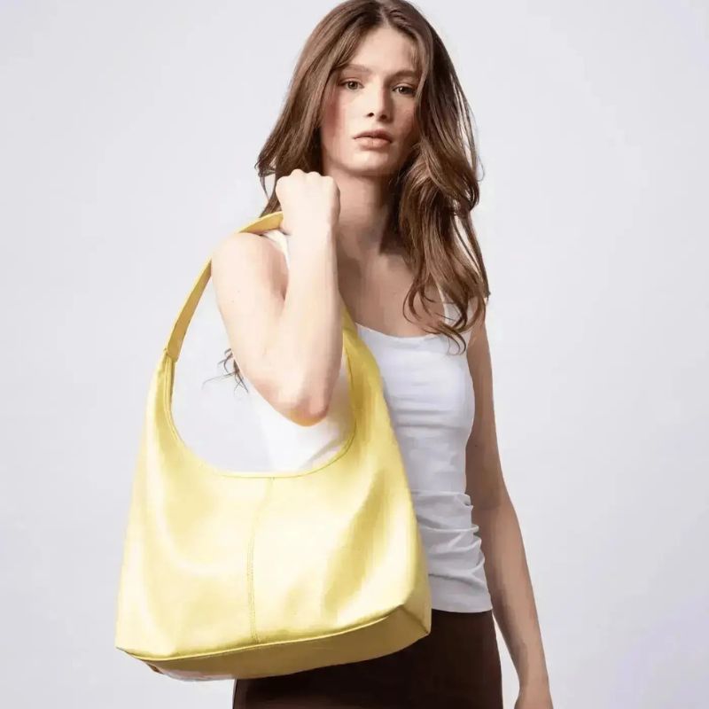 Compact Shoulder Bag with Zip Pocket