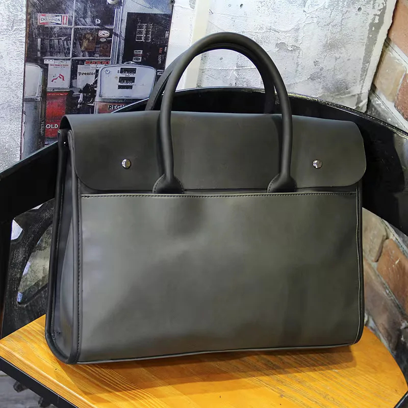 Premium Leather Briefcase with Adjustable Strap