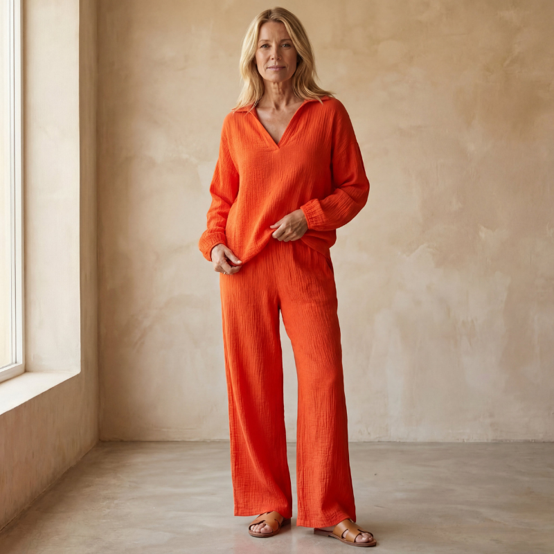 Women's Two-Piece Long Sleeve Pants Set