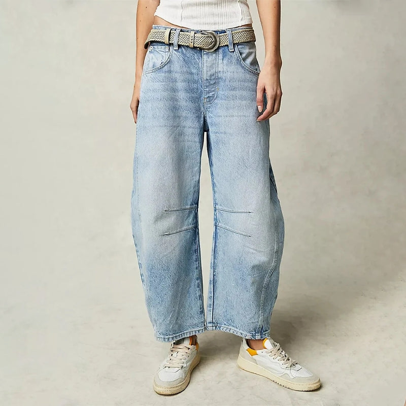 Women's Wide Leg Ankle Length Trousers
