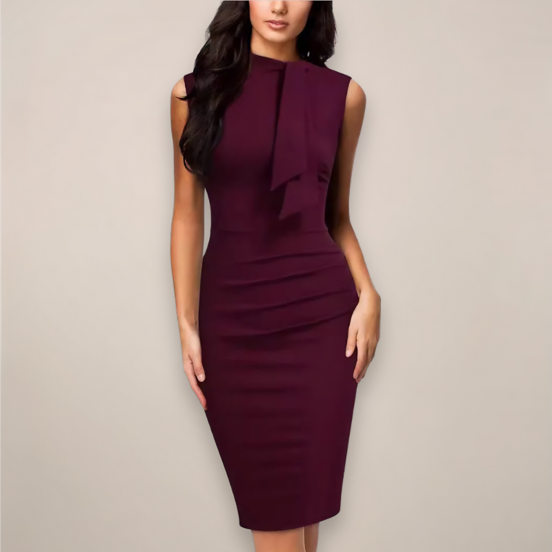 Sleeveless Slim Fit Midi Dress