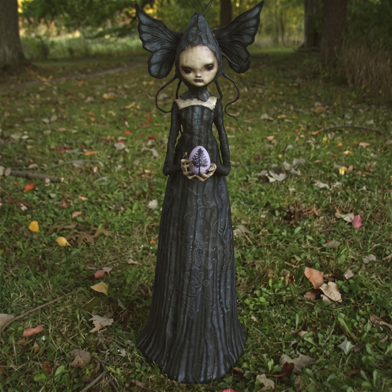 Gothic Witch Decor Figurine for Halloween