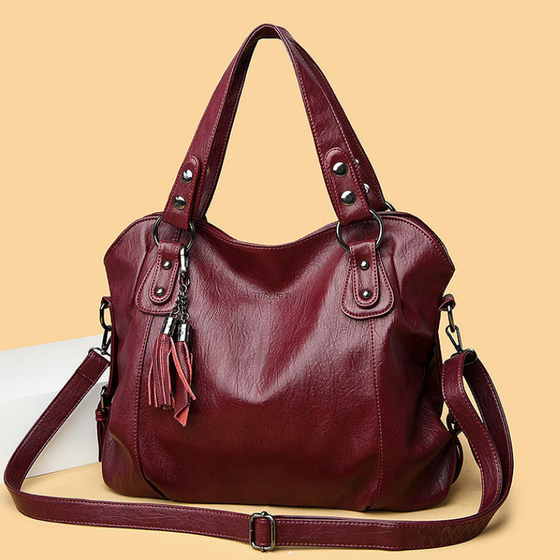 Women’s Handbag with Multiple Zipped Compartments