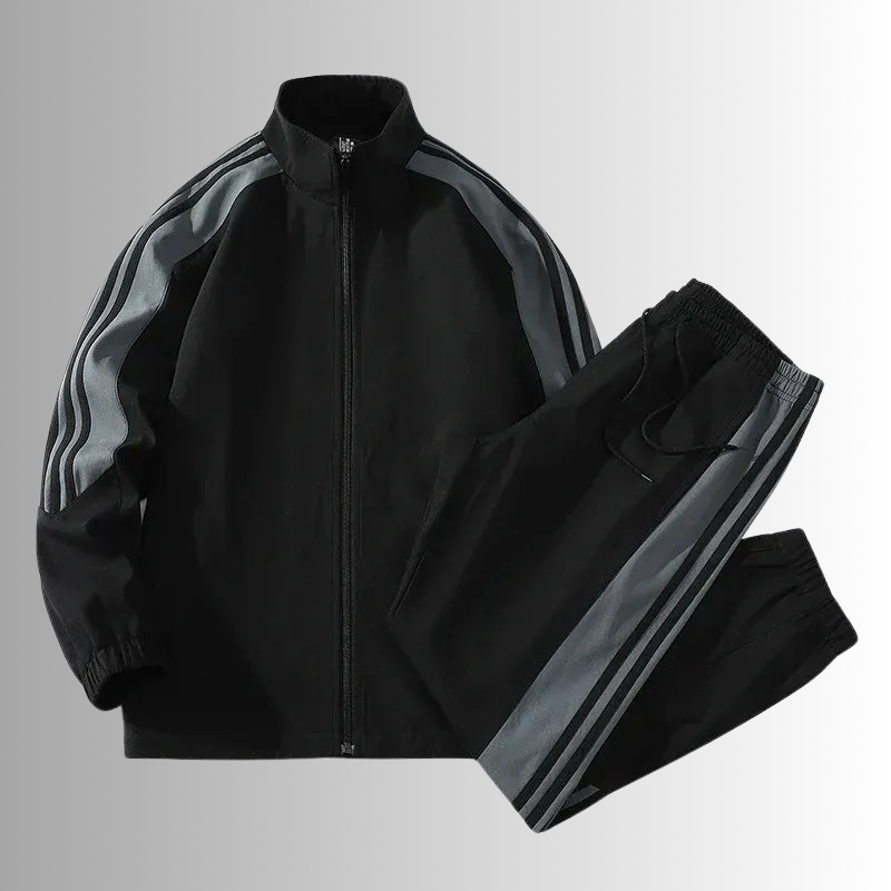 Zip-Up Jacket 2-Piece Set for Men