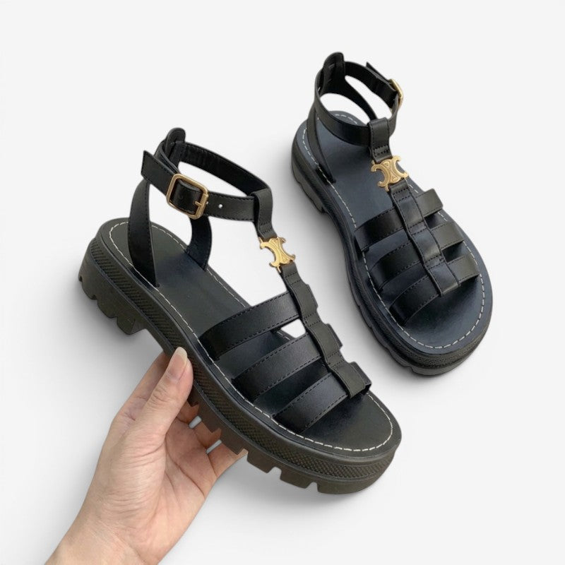 Women's Gladiator Sandals with Adjustable Ankle Strap