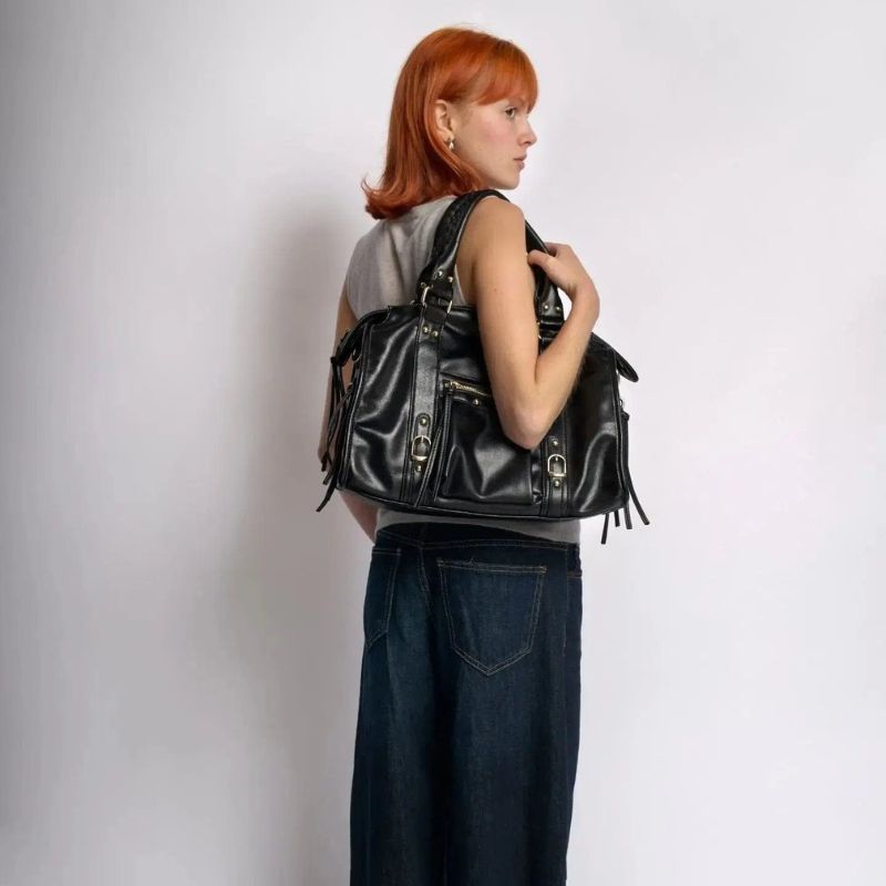 Adjustable Double Handle Shoulder Bag