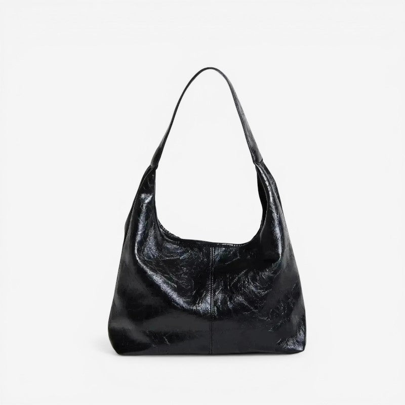 Compact Shoulder Bag with Zip Pocket