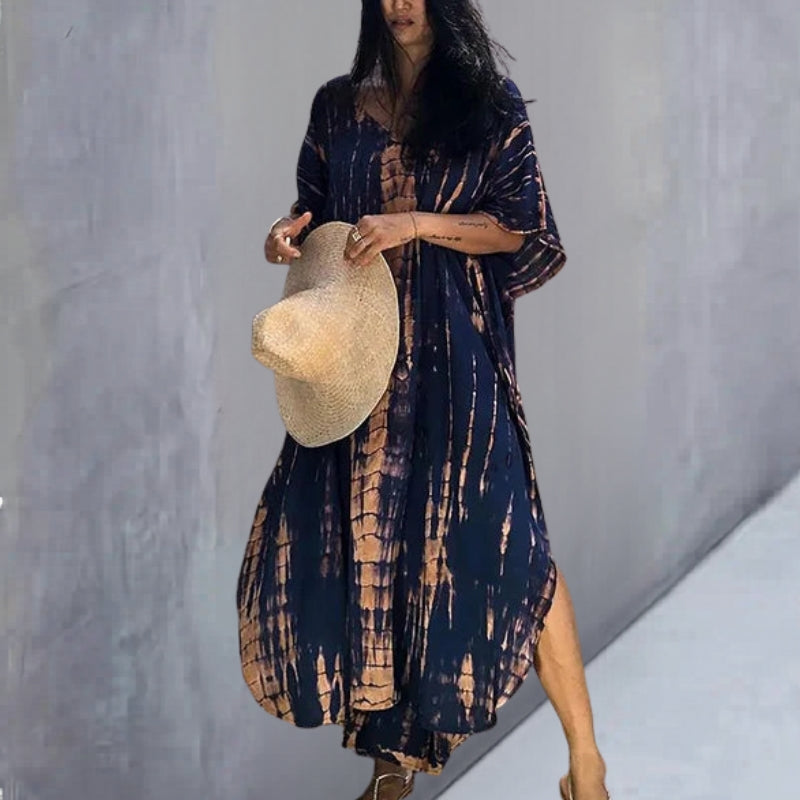V-Neck Long Sleeve Everyday Dress