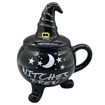 SpookySips – Halloween Cauldron Ceramic Mug