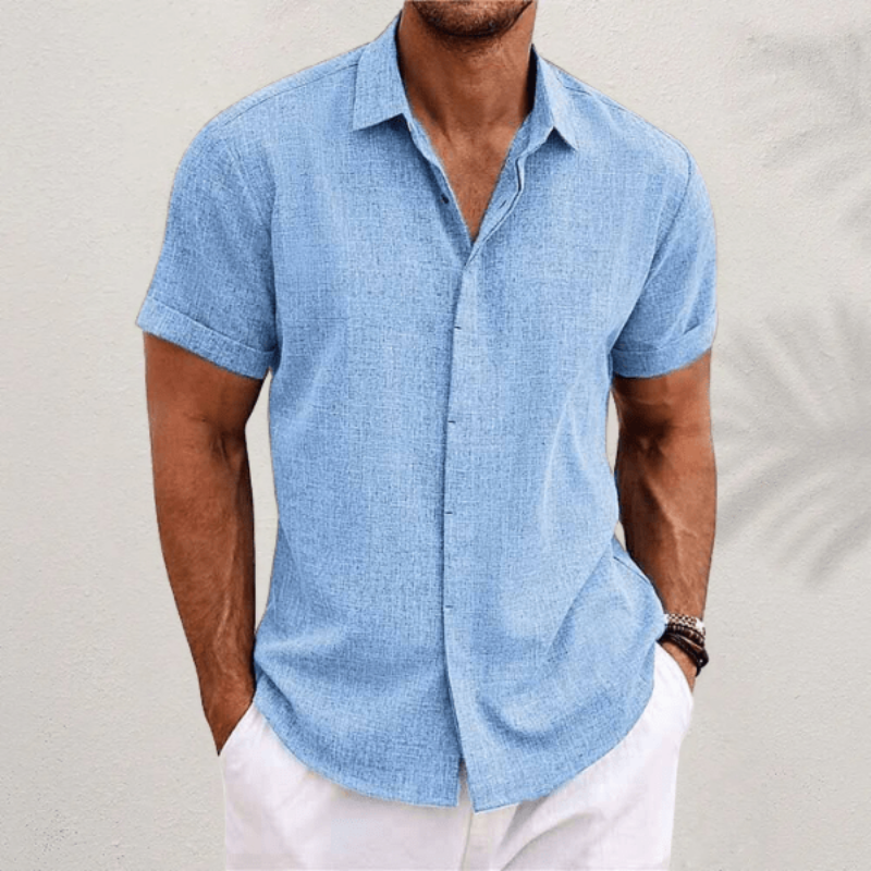 Men's Short Sleeve Button-Down Shirt