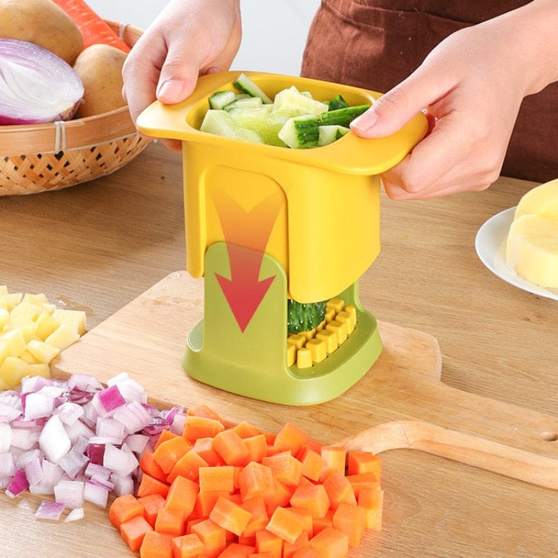 EasyPrep - Multi-Function Vegetable Chopper Dice, Slice, and Julienne with Interchangeable Blades | Compact, Space-Saving Design for Easy Storage | Durable, Food-Safe Construction for Effortless Meal Prep