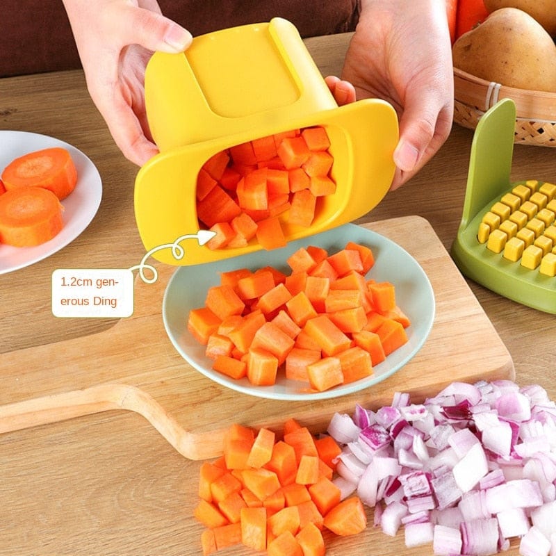 EasyPrep - Multi-Function Vegetable Chopper Dice, Slice, and Julienne with Interchangeable Blades | Compact, Space-Saving Design for Easy Storage | Durable, Food-Safe Construction for Effortless Meal Prep