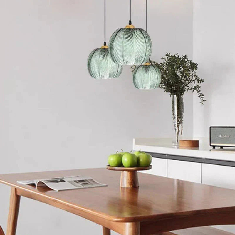 ElegantLeaf - Textured Pendant Light Glass Shade with Leaf Pattern Design | Soft Ambient Glow for Cozy and Inviting Atmosphere | Nature-Inspired Accent for Dining Room, Bedroom, or Entryway