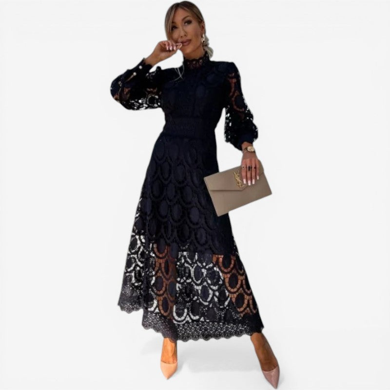 Long-Sleeved Lace Dress