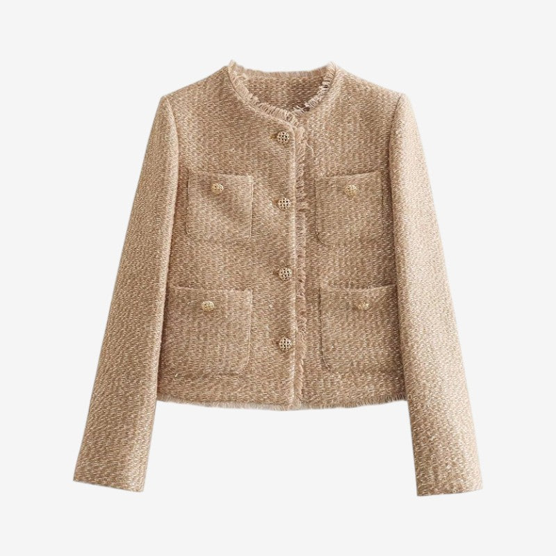 Women’s Short Structured Button Jacket