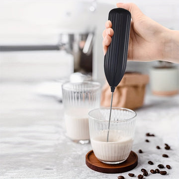 DrinkMixer - Battery-Operated Handheld Milk Frother Effortless Frothing for Barista-Quality Drinks | One-Touch Operation for Smooth, Creamy Texture