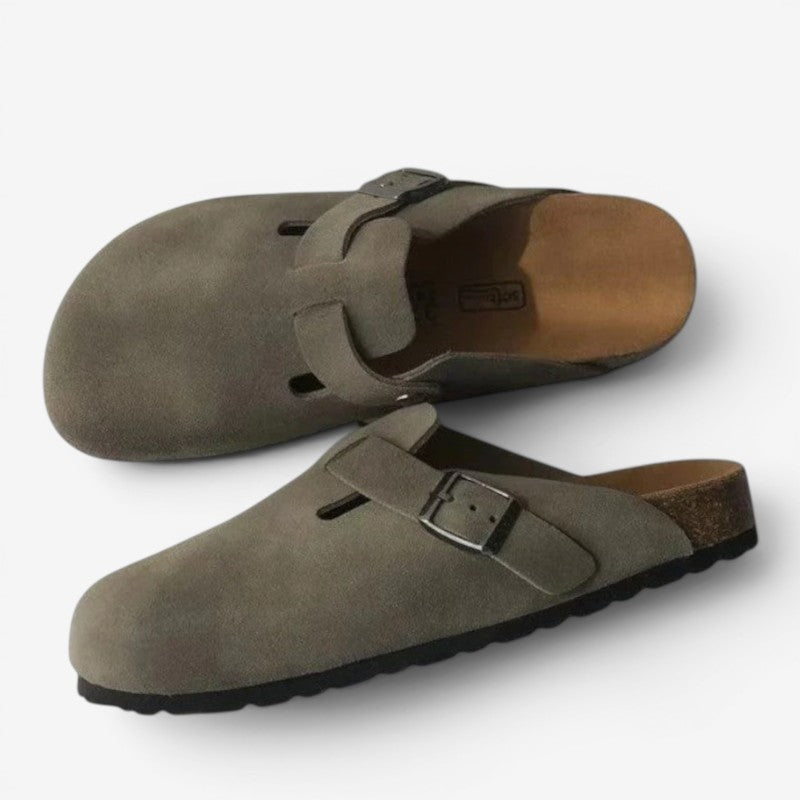 Adjustable Buckle Clogs with Round Toe