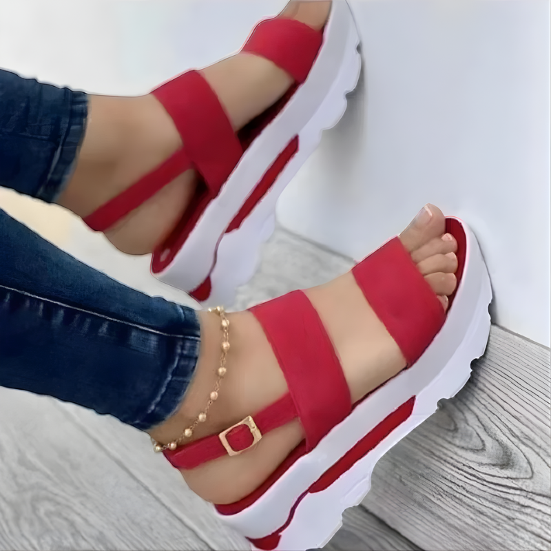Stylish Open Toe Sandals with Adjustable Strap
